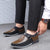 Chaussures en cuir respirantes pour hommes