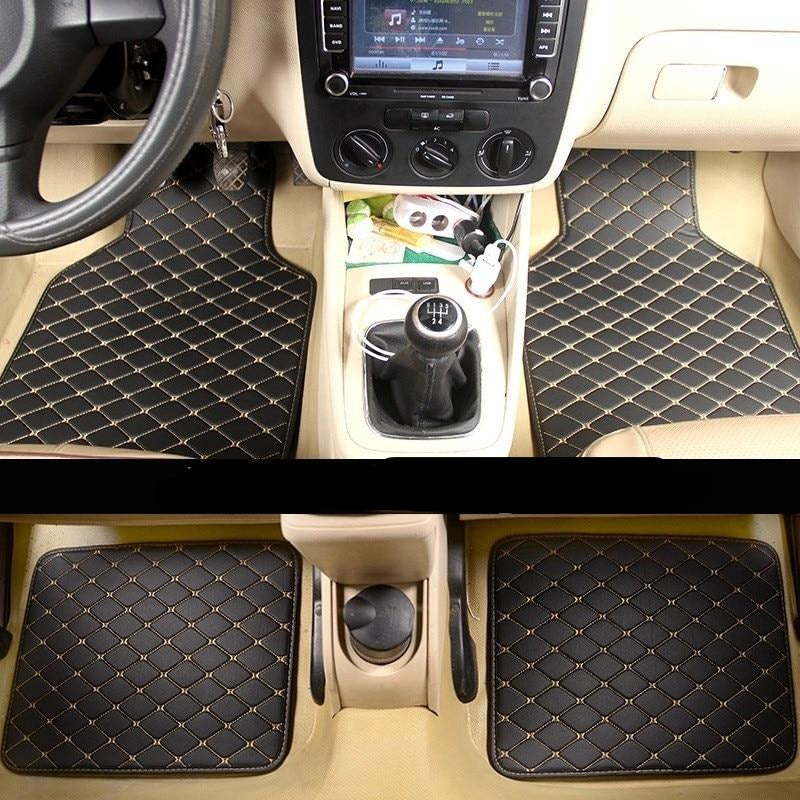 Tapis de sol universel en cuir pour voiture