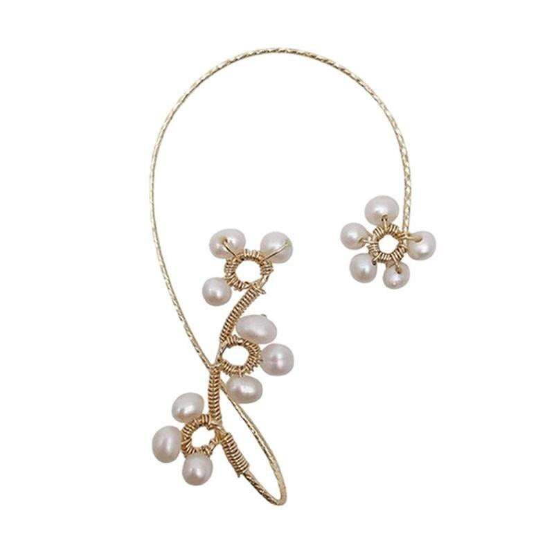 Boucles d&#39;oreilles à clip en forme de fleur