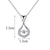 Collier avec pendentif en cristal goutte d'eau