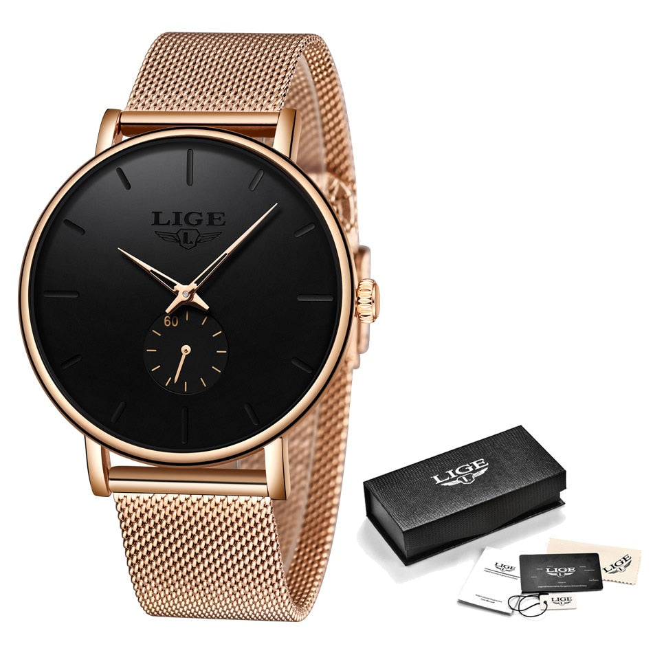 Montre de luxe à quartz étanche
