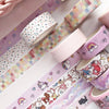 Washi Tape décoratif Kawaii (lot de 5)