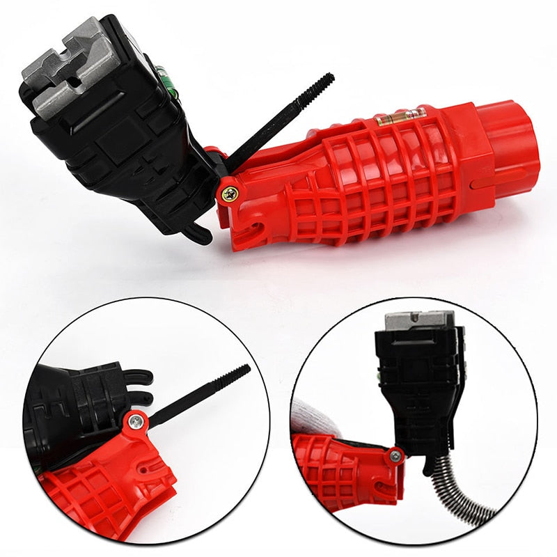 Clé à pipe pliable 18-en-1 pour tuyaux d'eau