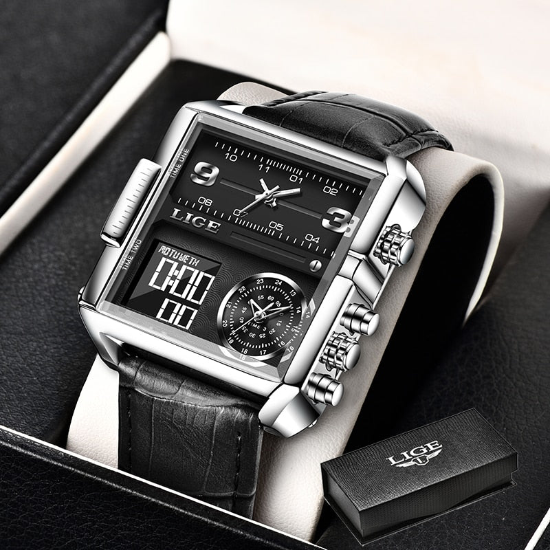 Montre numérique militaire pour hommes