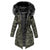 Manteau d'hiver Camo pour femmes