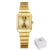 Montre-bracelet carrée en or de luxe
