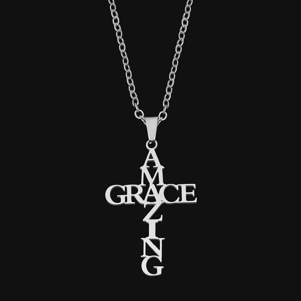 Collier Croix Amazing Grace