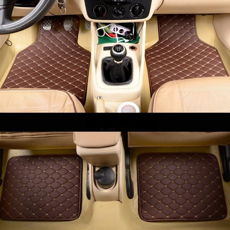 Tapis de sol universel en cuir pour voiture