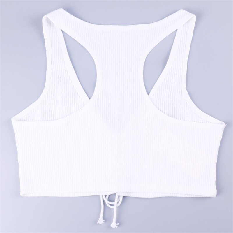 Top sexy rétro brodé à bretelles