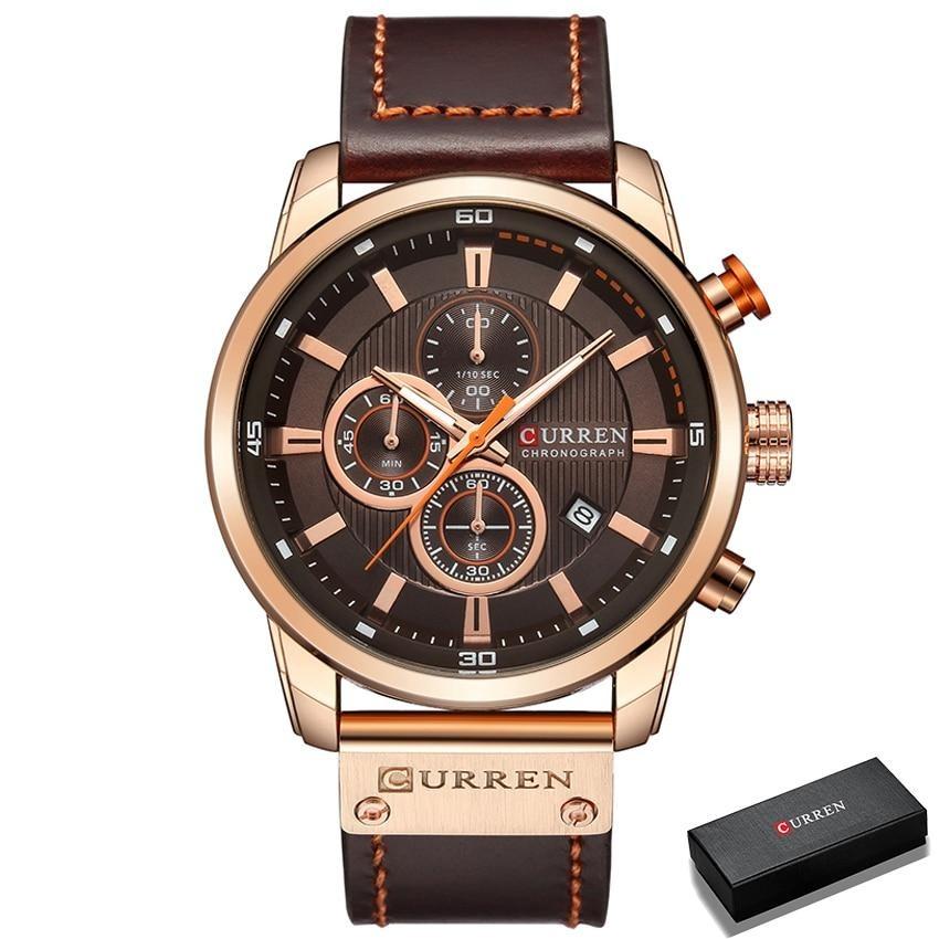 CURREN Chronographe Montre-bracelet pour homme
