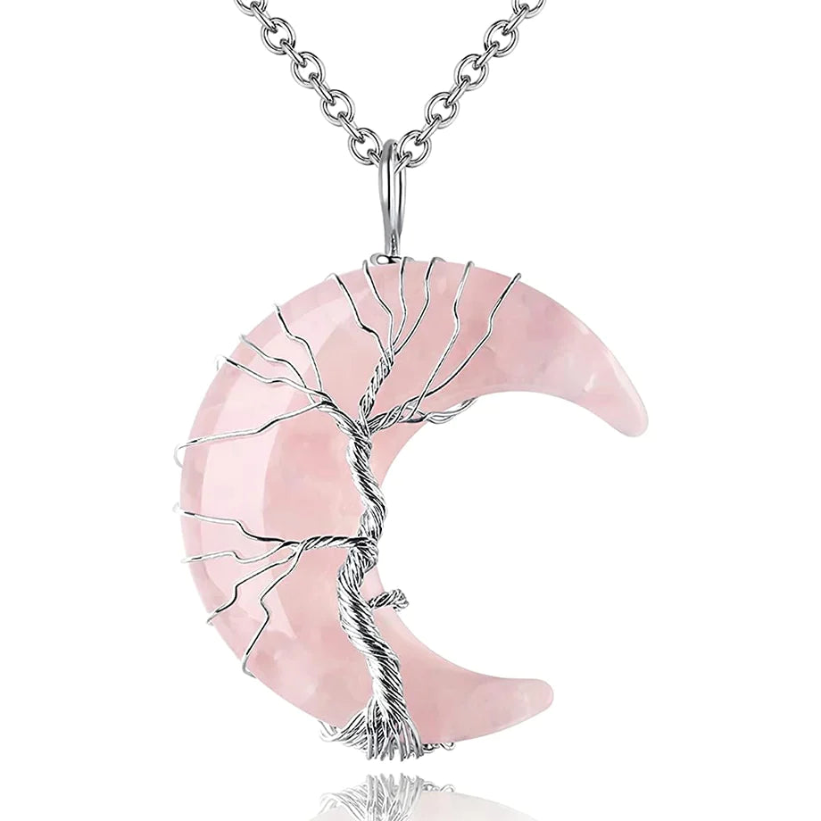 Collier demi-lune Arbre de vie