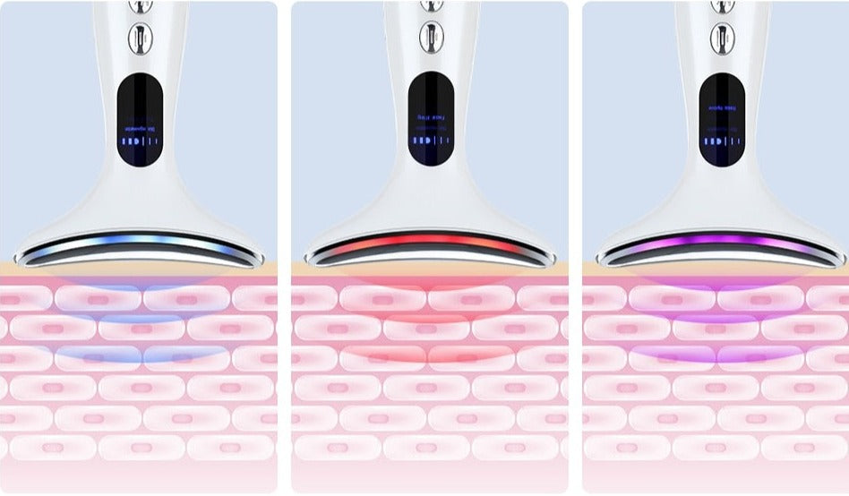 Masseur LED à micro-courant pour le visage et le cou