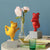 Figurine bouledogue yoga