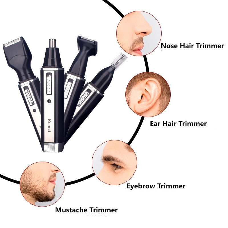 Tondeuse à cheveux électrique rechargeable 4 en 1