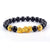 Bracelet Feng Shui en Obisidian noir