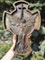 Décoration murale sculptée en bois de l'archange Michael