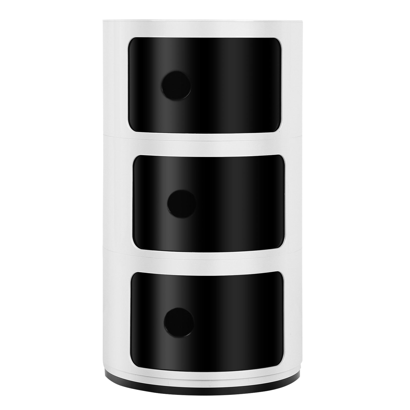 Armoire moderne cylindrique à 3 niveaux