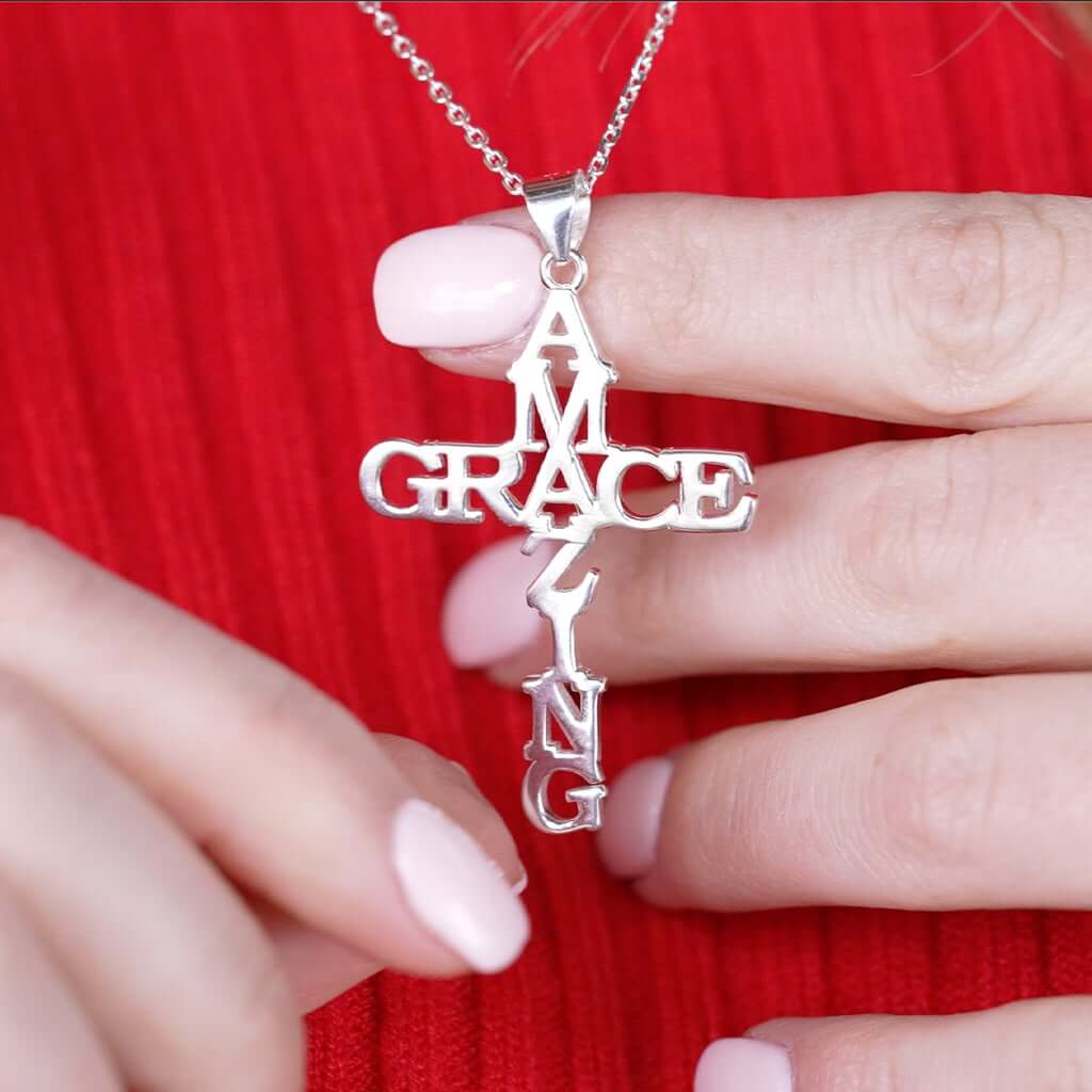 Collier Croix Amazing Grace