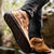 Bottines en cuir vintage cousues à la main