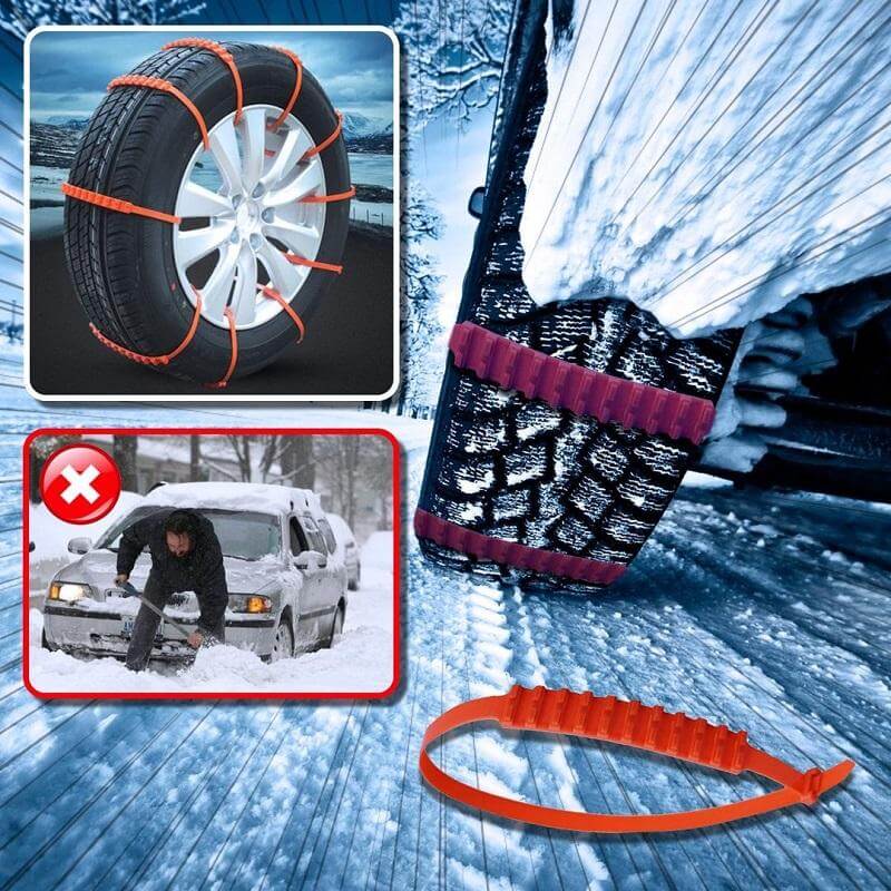 Chaînes antidérapantes pour pneus (10pcs)
