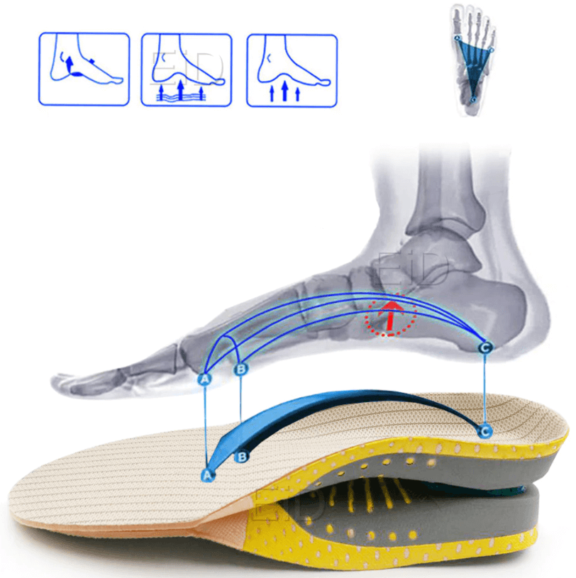 Semelles orthopédiques en gel de première qualité