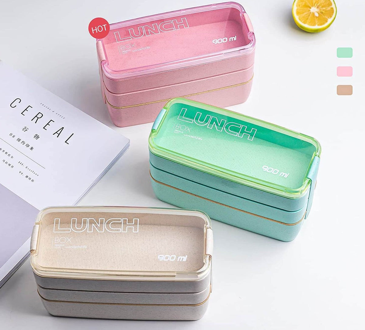 Boîte à Bento 3 couches