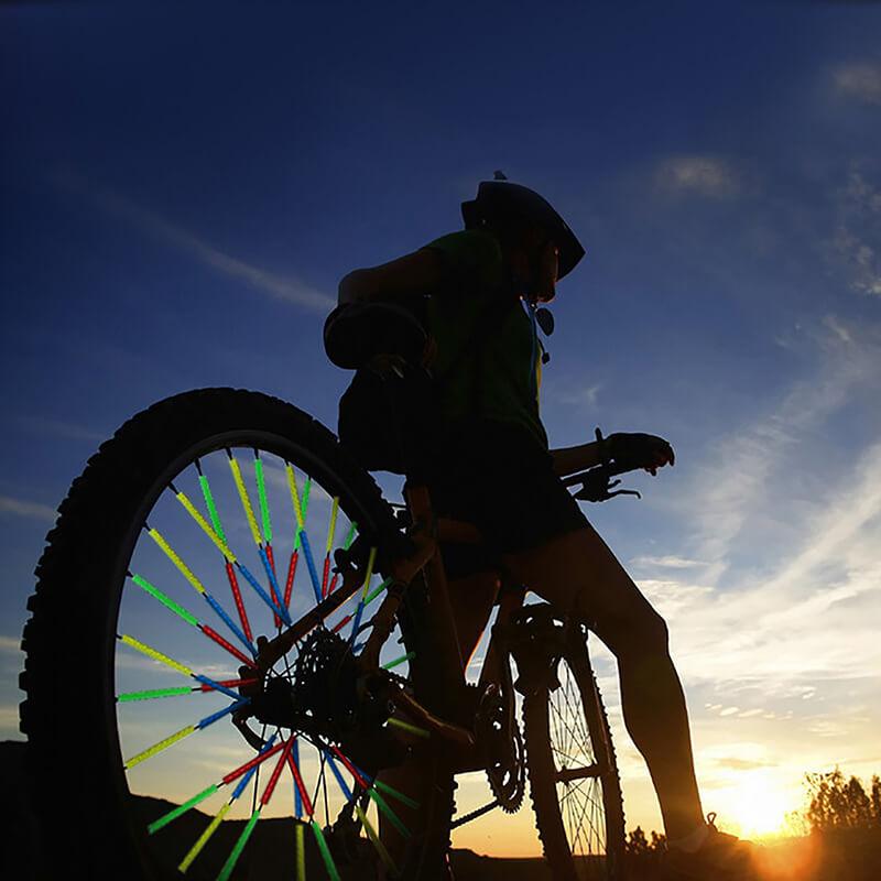 12 pièces Réflecteur de rayons de roue de vélo