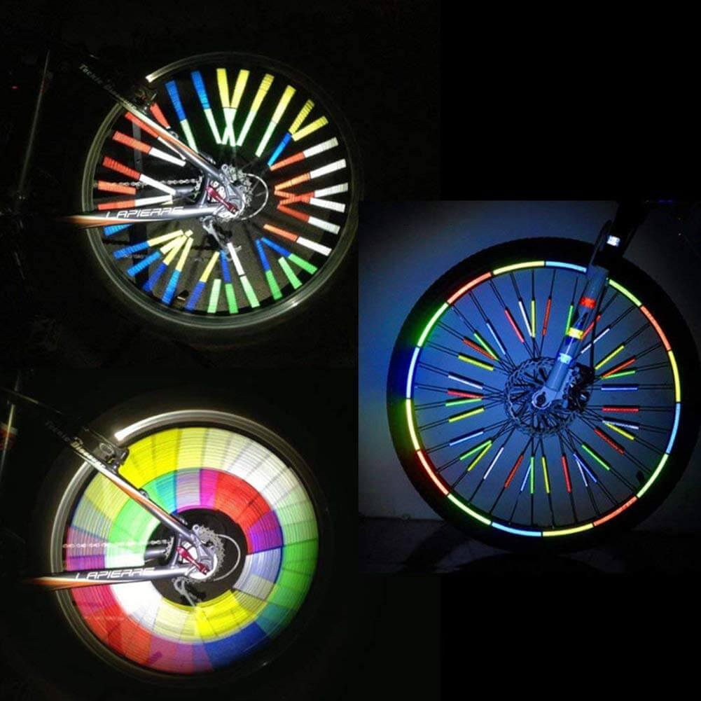 12 pièces Réflecteur de rayons de roue de vélo