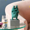 Figurine bouledogue yoga