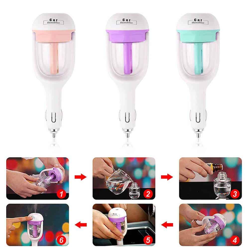 Humidificateur d'aromathérapie pour voiture