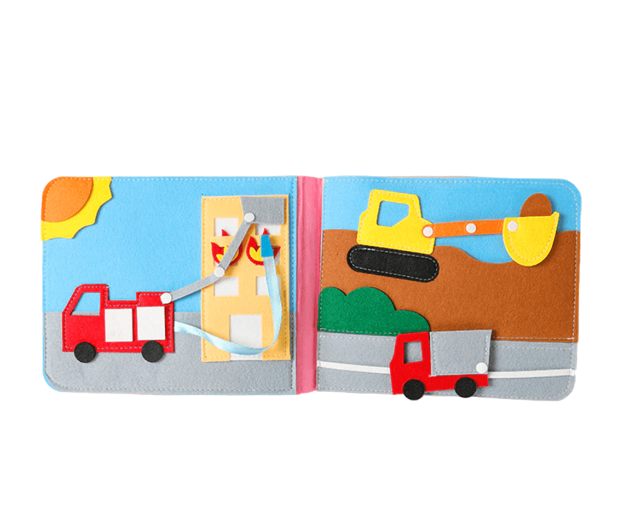 Livre de tissu pour bébé Montessori