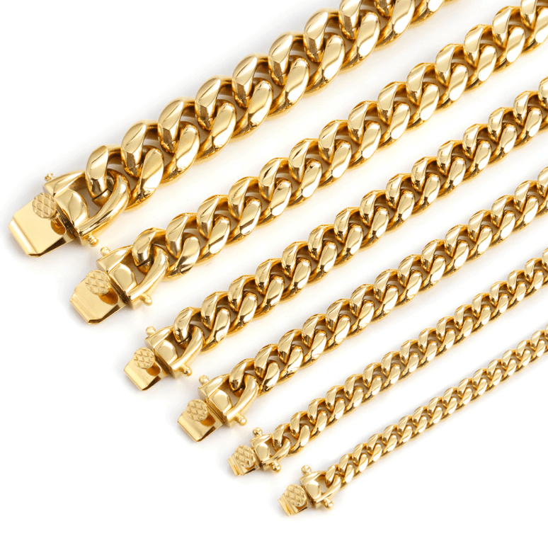 Collier à maillons cubains