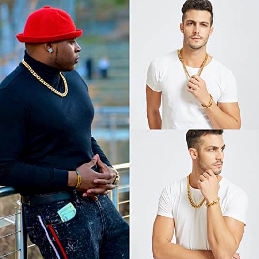 Collier à maillons cubains