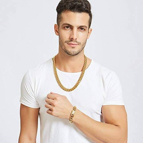 Collier à maillons cubains