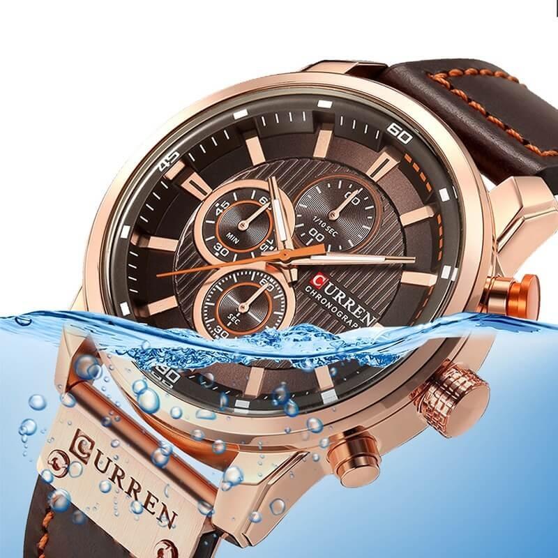CURREN Chronographe Montre-bracelet pour homme