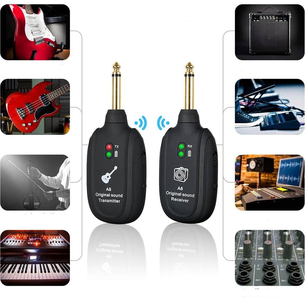 Système d'amplification sans fil pour guitare | Émetteur et Récepteur