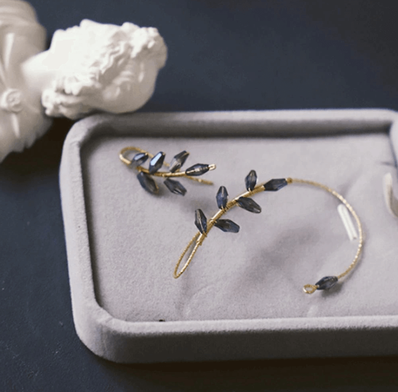 Boucles d'oreilles à clip en forme de fleur