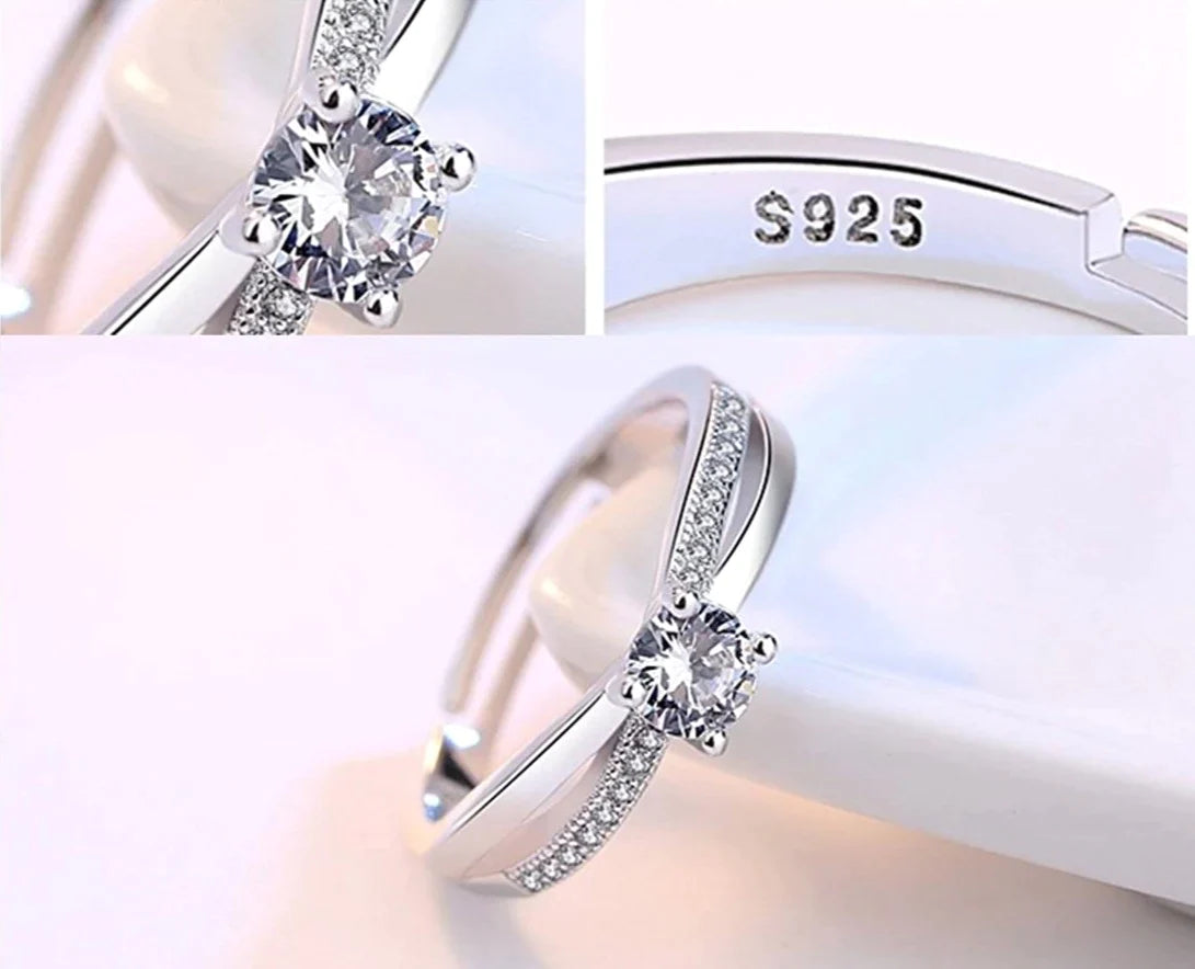 Bague de fiançailles ajustable