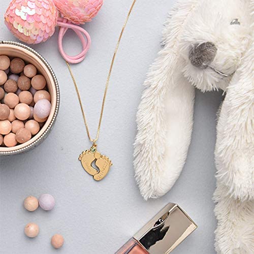Collier de pieds de bébé personnalisé