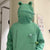 Sweat à capuche grenouille à fermeture éclair