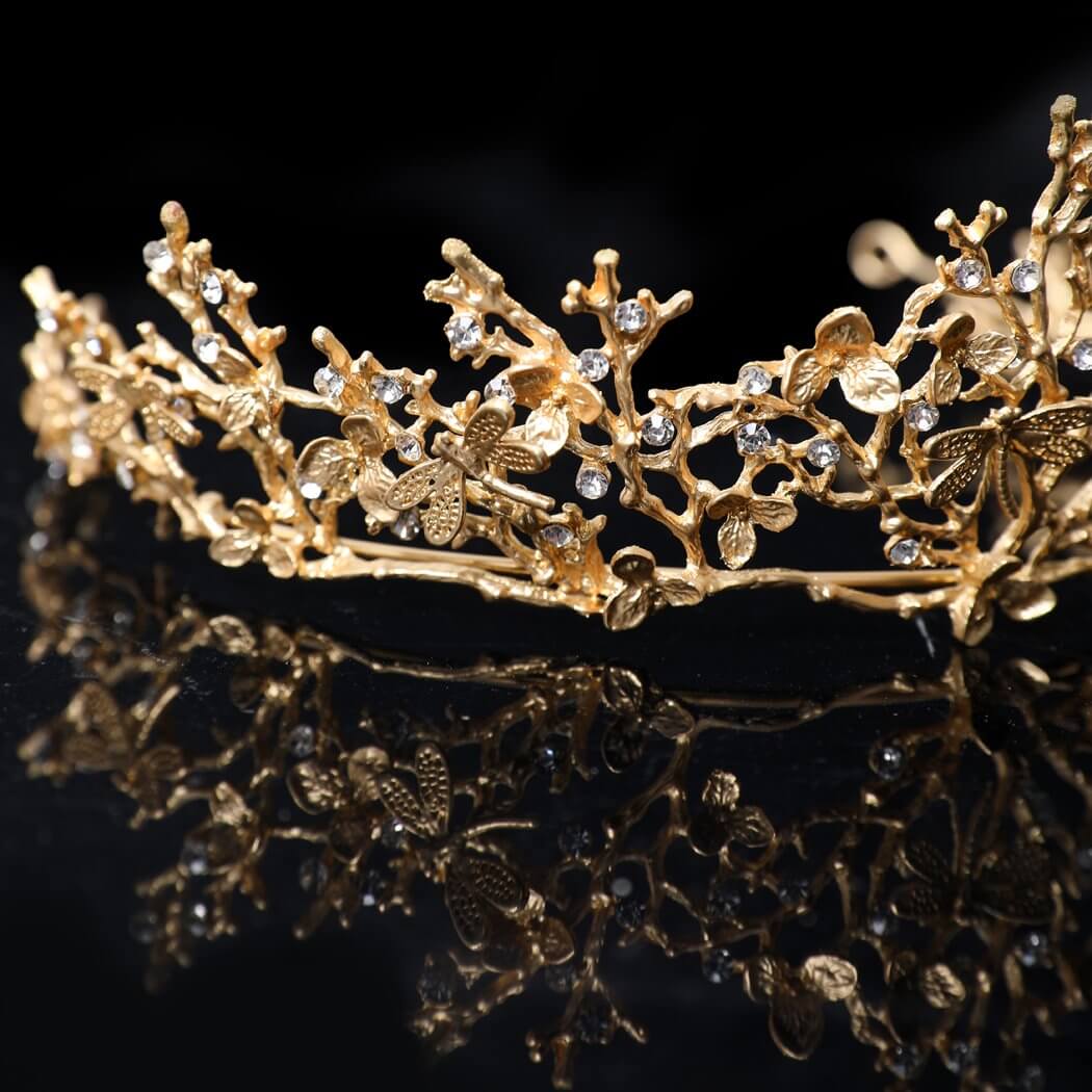 Couronne de cueilleur de bois libellule d'or