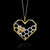 Collier à cœur en nid d'abeille