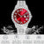 Montre à chiffres romains "Fully Iced Out