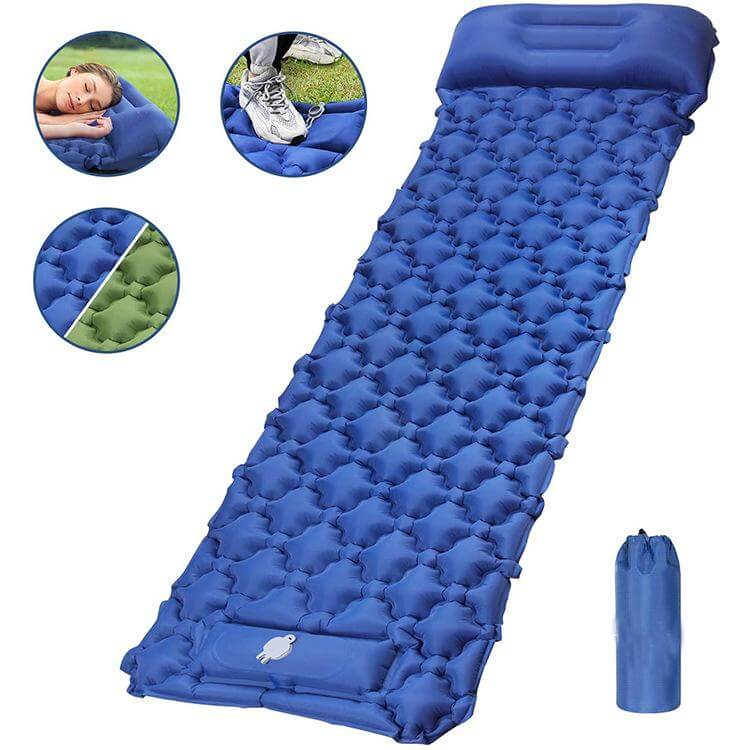 Matelas de couchage gonflable pour l'extérieur