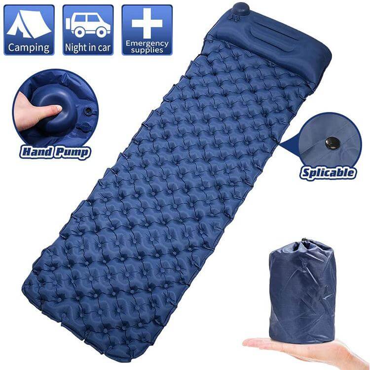 Matelas de couchage gonflable pour l'extérieur