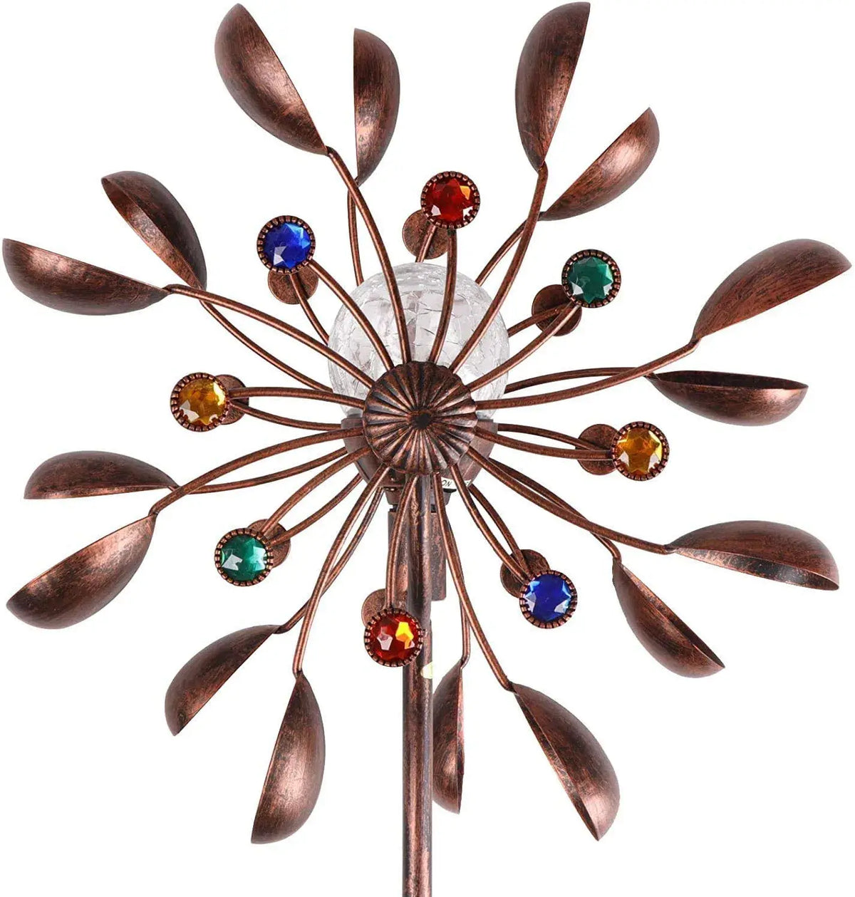 Moulin à vent à boule de verre à énergie solaire