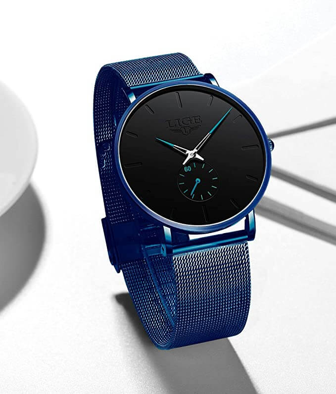 Montre de luxe à quartz étanche