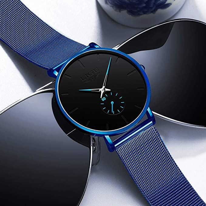 Montre de luxe à quartz étanche