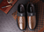 Chaussures en cuir respirantes pour hommes