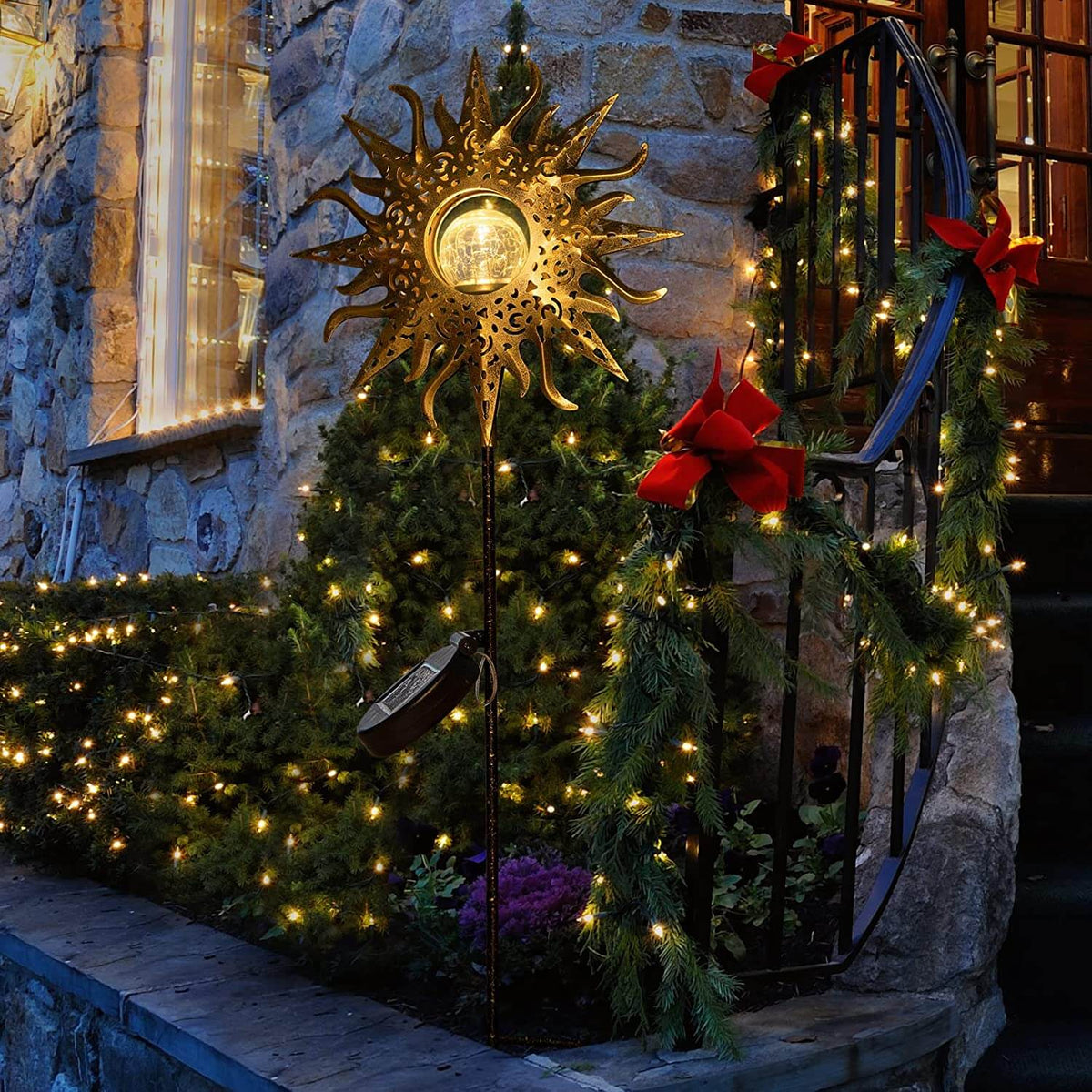 Lampe d'extérieur rétro pour jardin